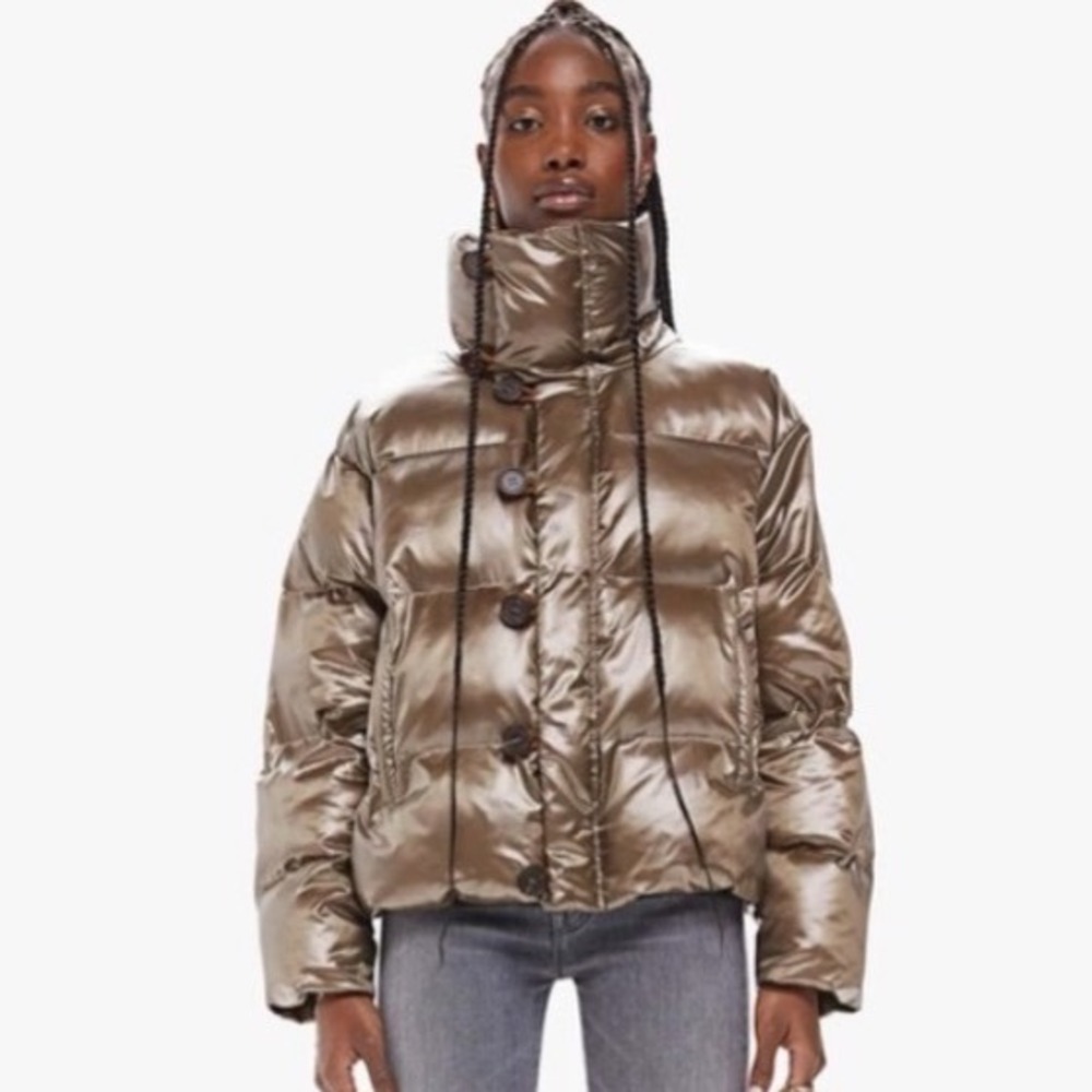 MOTHER The Puffer Jacket‎ Bronze Large New Without Tags